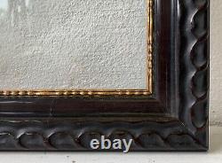 Vintage Black Photo Frame Profile Frame Fold Dimensions 32.8 X 27 CM Antique Art Nouveau