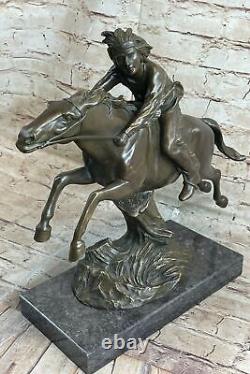 Vintage Bronze Metal Sculpture Western Art Nouveau Deco Antoine Bofill Rare Lily