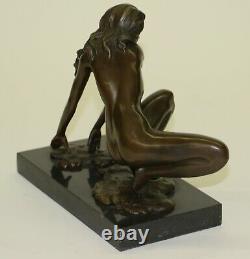 Vintage Bronze Sculpture Abstract MID Century Modern Cesaro Modernist Art Deal