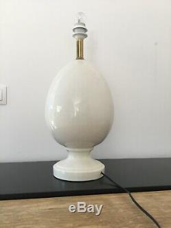 Vintage Design Old Egg Lamp Cracked Ceramic Art Deco New