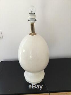 Vintage Design Old Egg Lamp Cracked Ceramic Art Deco New
