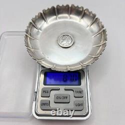 Vintage Dukach 925 Sterling Silver Collectible Plate with Coin Design