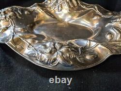Vintage E. G. Webster Quadruple Art Nouveau Plate Bowl, 19th Century 16 X 11