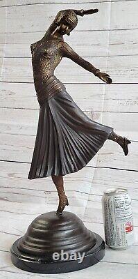 Vintage Egyptian Dancer by Chiparus Art Deco New Bronze Statue