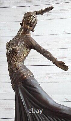 Vintage Egyptian Dancer by Chiparus Art Deco New Bronze Statue