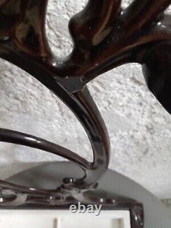 Vintage Enamel Cast Iron Art Nouveau Umbrella Stand CANNE CASTIRONE