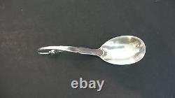 Vintage Georg Jensen Art Nouveau Sterling Silver Flower Jam Spoon, 35 grams