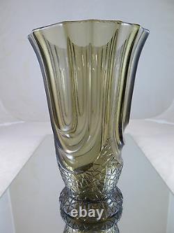 Vintage Glass Pot Calice Shape Art New Denmark Scandinavia R24