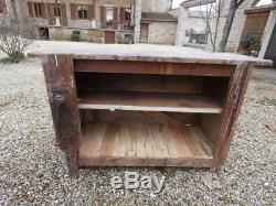 Vintage Industrial Crafts Cabinet Small Workbenches Wood Carpenter Workshop Metal Clamp