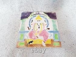 Vintage Lord Ganesha Design Majolique Art Nouveau Architecture Tile Japan CT82