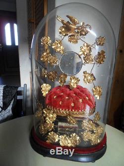 Vintage Married Globe Oval Glass Of Grooms Nineteenth Napoleon III Art Nouveau