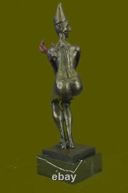 Vintage Numbered Art Deco Lady Lady Statue Made By Lost Wax Method
