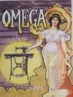 Vintage Poster of Omega Sewing Machines Art Nouveau c. 1910