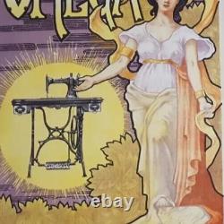 Vintage Poster of Omega Sewing Machines Art Nouveau c. 1910