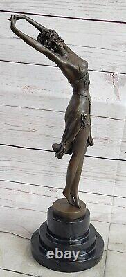 Vintage Style Art New Deco Bronze Dancer By Colinet Fonte Domestic Deco