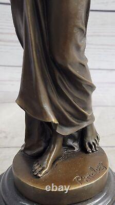 Vintage Style Art Nouveau Bronze Signed Pittaluga Nymph Goddess Statue Sculpture