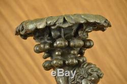 Vintage Style Art Nouveau French Bronze Sculpture Figurine Melt House Gift
