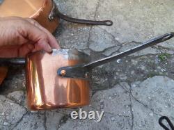 Vintage old copper pan