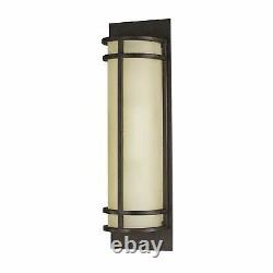 Wall Applique Shoji Bronze Cream Glass Vintage Metal Staircase Lamp Corridor