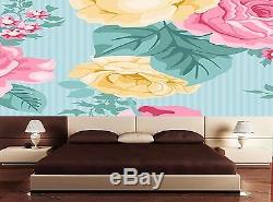 Wall Tables Without Vector Vintage Couture Floral Patt Decoration Art Print