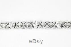 14K 2.15tcw Vintage Diamant Bracelet Tennis 14K, Art Déco Bracelet de Diamants