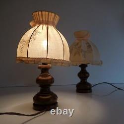 2 lampes chevet éclairage vintage art nouveau déco design XXe PN France N2973