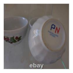 3 bols céramique porcelaine AFIBEL Design Art Nouveau XXe vintage PN France N109