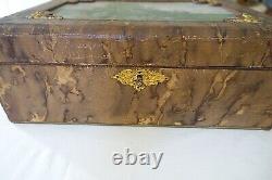 Ancienne boite à couture art nouveau/1900 sewing box vintage
