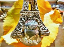 Ancienne grande broche vintage Tour Eiffel Art Nouveau France Antique vintage la