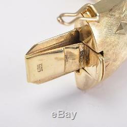 Art Déco Vintage Ovale Bracelet, Bracelets D'or 585er/14 Carats or, 75g