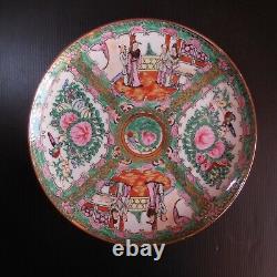 Assiette plate porcelaine Chine 1930 vintage art nouveau déco fait main N7025