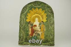 Bas relief 1910 céramique Lachenal art nouveau, ceramic vintage, pottery art deco