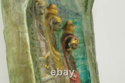 Bas relief céramique Lachenal art nouveau, ceramic vintage, pottery art deco