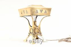 Belle antique lampe art nouveau lampe de bureau lampe de table Vieux Vintage
