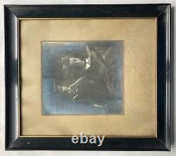 Cadre Photo Noir Aussi Vintage Falzmaße 40 X 34,5 CM Art Nouveau Antique