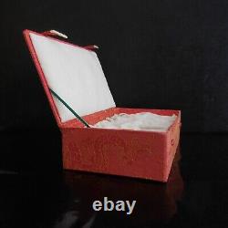 Coffret boite bijoux fait main carton tissu vintage art déco design Asie N4068