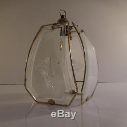 Eclairage lustre suspension vintage art nouveau déco rococo PN France N2341