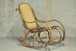 Fauteuil Rocking Chair Thonet Art nouveau 1900 art deco vintage