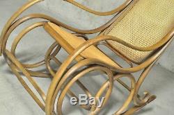 Fauteuil Rocking Chair Thonet Art nouveau 1900 art deco vintage