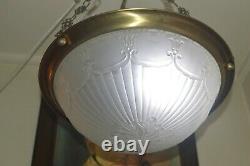 French art nouveau chandelier vintage lamp
