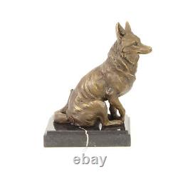 Fuchs Sculpture en Bronze Fox Noble Top Vintage Cadeau Monoblocs Figurine