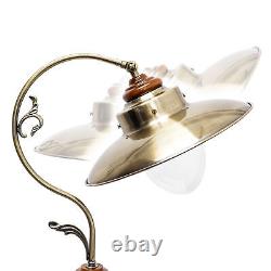Lampadaire Lampe poser pied vintage bois métal art nouveau Eclairage Lumière