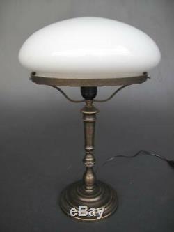 Lampe Champignon Laiton Brün. Abat-Jour 215.050-30 H. 50cm Art Nouveau Vintage