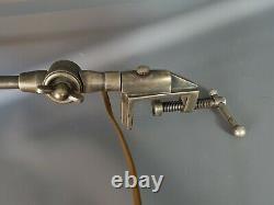 Lampe articulée d'atelier à 3 bras & fixation de table, vintage