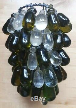 Lampe vintage Grappe de Raisins verre de Murano Style Art nouveau
