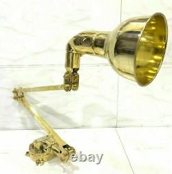Long Arm Vintage Modern One Light Wall Swinger Arm Brass Stretchable Lamp