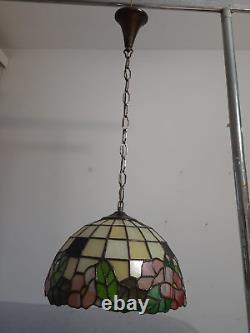 Lustre Liberty Tiffany Art Nouveau Vintage Chandelier Ø30cm