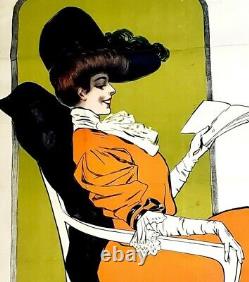 Misti/ Affiche ancienne 1907/Kossuth / Vintage / Femme/ PUB/ART Nouveau/ Déco