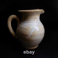 Pichet vase céramique grès terre cuite fleur vintage art nouveau fait main N6877