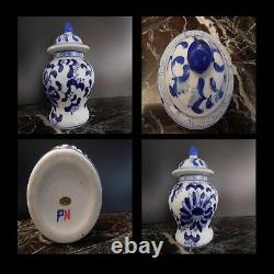 Poterie flacon céramique porcelaine Chine Art Nouveau design vintage PN XXe N142
